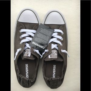 NWT Converse gray slip ons